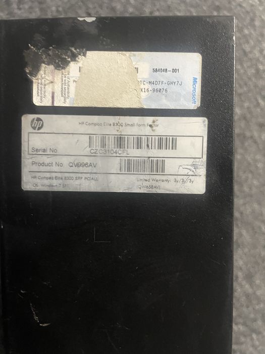 HP Compaq Elite 8300 sff