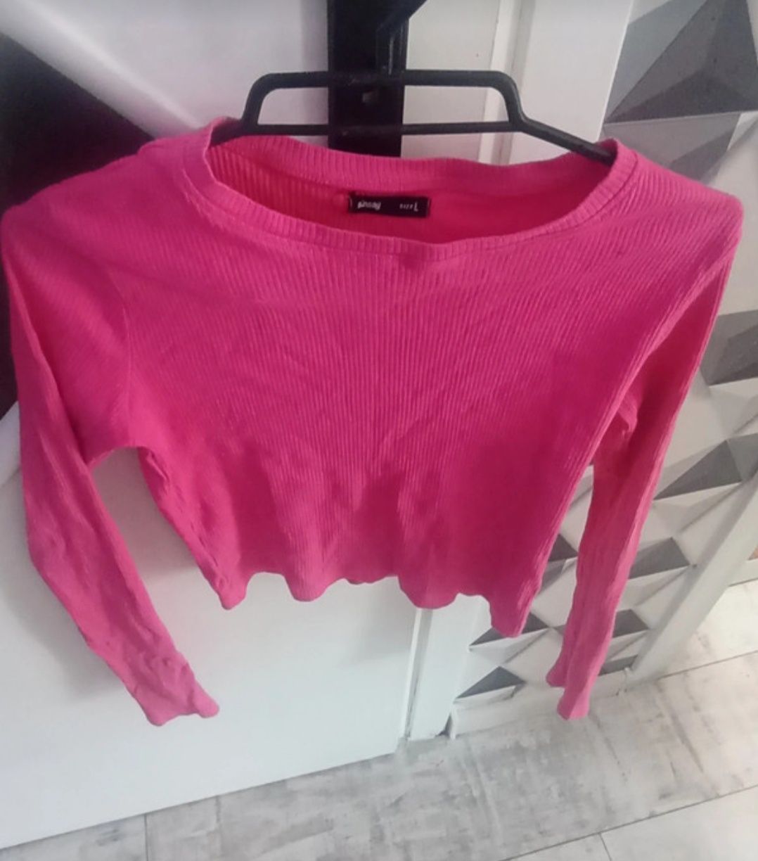 Różowy top damski m/l