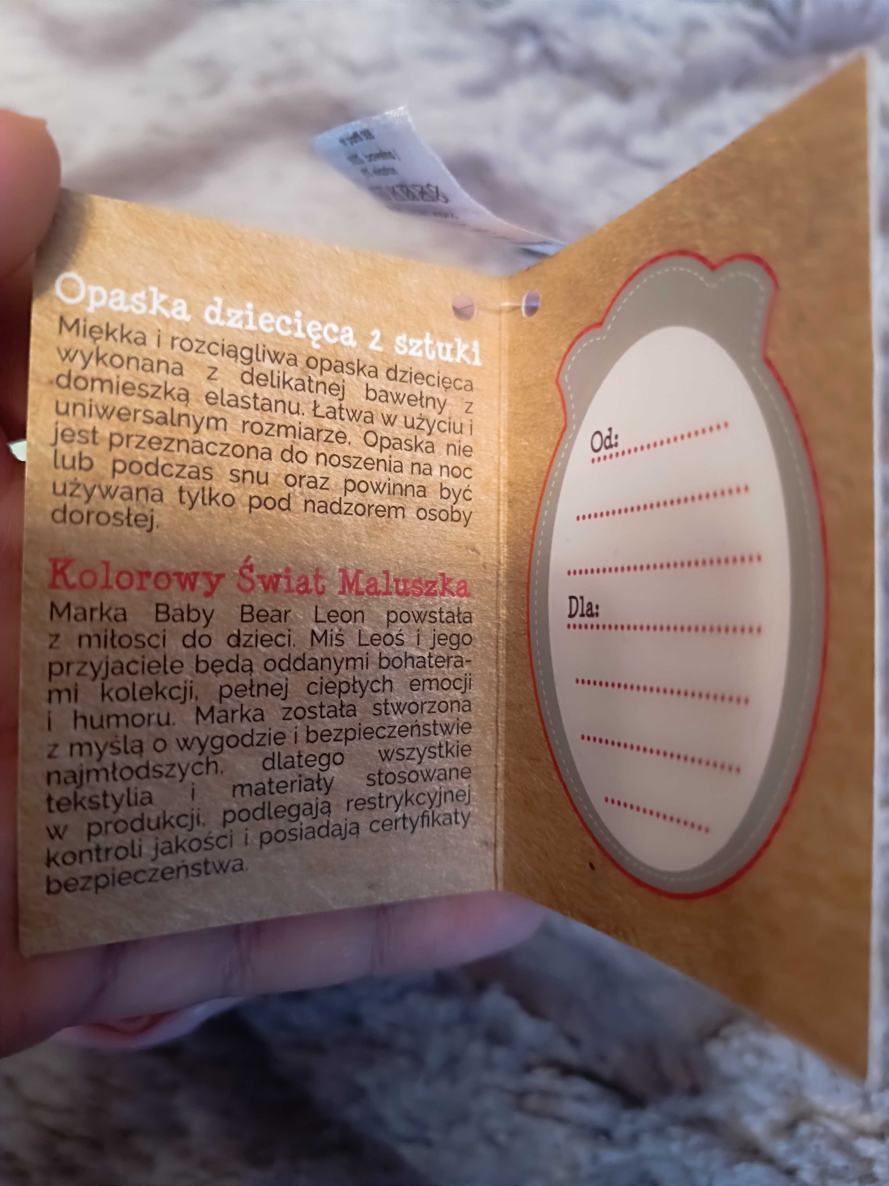 Opaski dla dziewczynki 2 sztuki nowe
