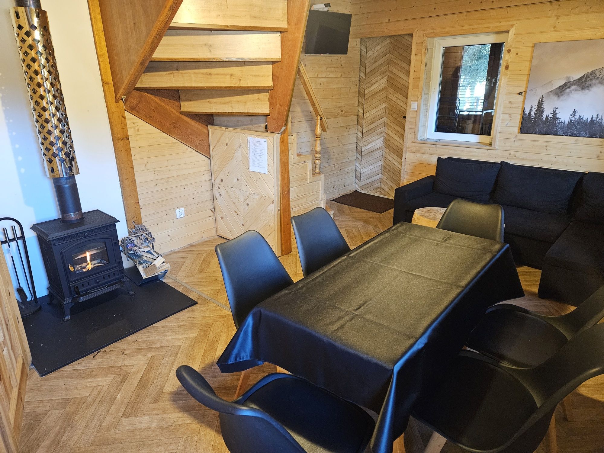 Domek z jacuzzi w górach na wyłączność z kominkiem wakacje noclegi