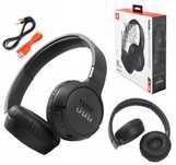 uszkodzony słuchawki bezprzewodowe nauszne jbl tune 660btnc, czarny