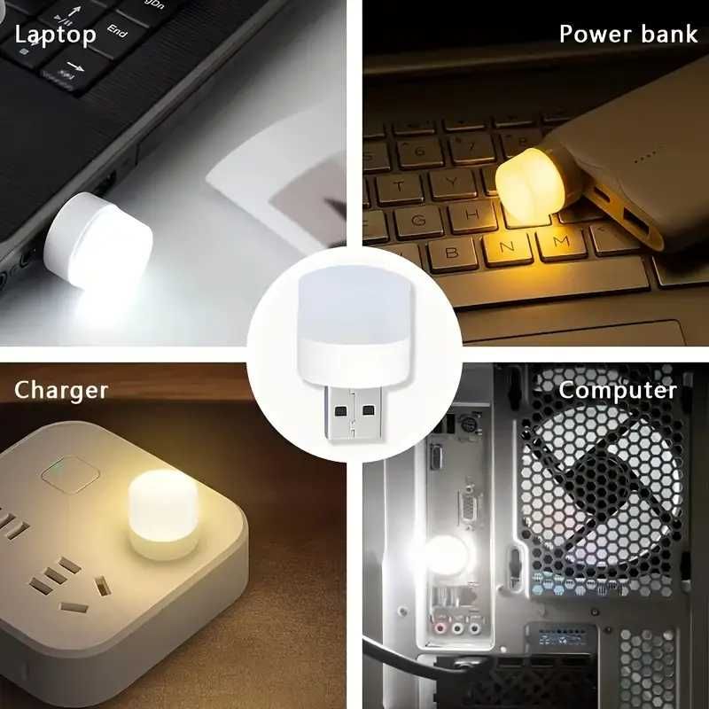Lama Min LED - 5V 1A 1W, Działa z każdym portem USB.