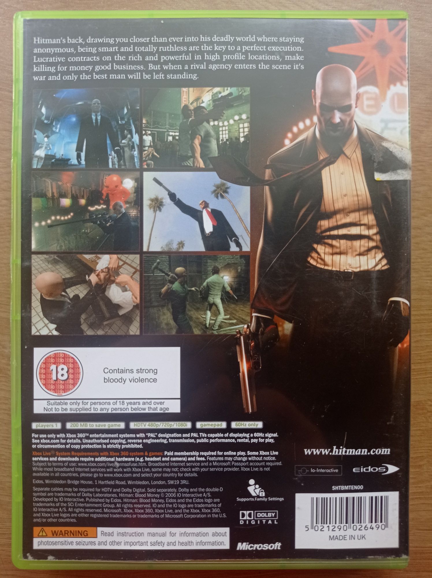 Xbox 360 Hitman Blood Money Krwawa Forsa