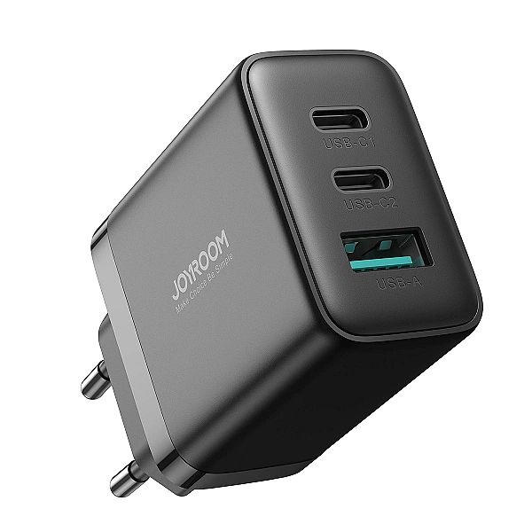 Szybka ładowarka Joyroom JR-TCF10/2x USB-C USB-A 32W - czarna