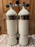 Twin 2x10l płaskie dna
