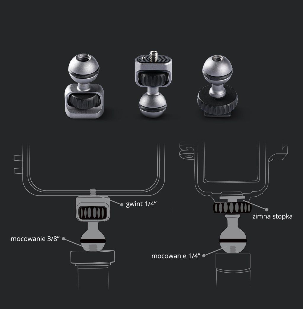 Uchwyt Magic Arm Pgytech P-Cg-009 Do Aparatu Gimbala Mikrofonu