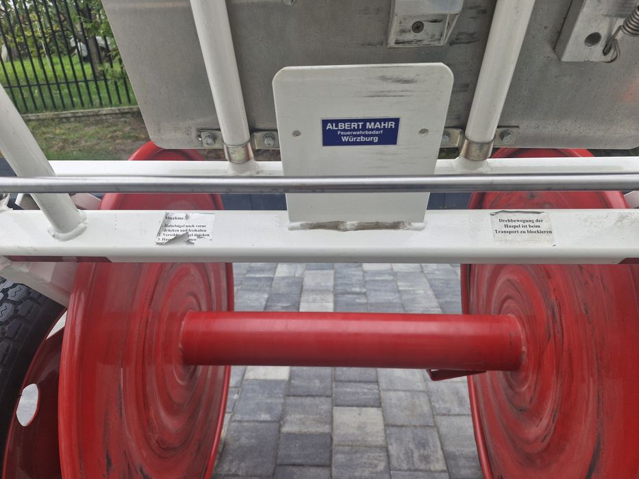 Wózek bęben na wąż strażacki