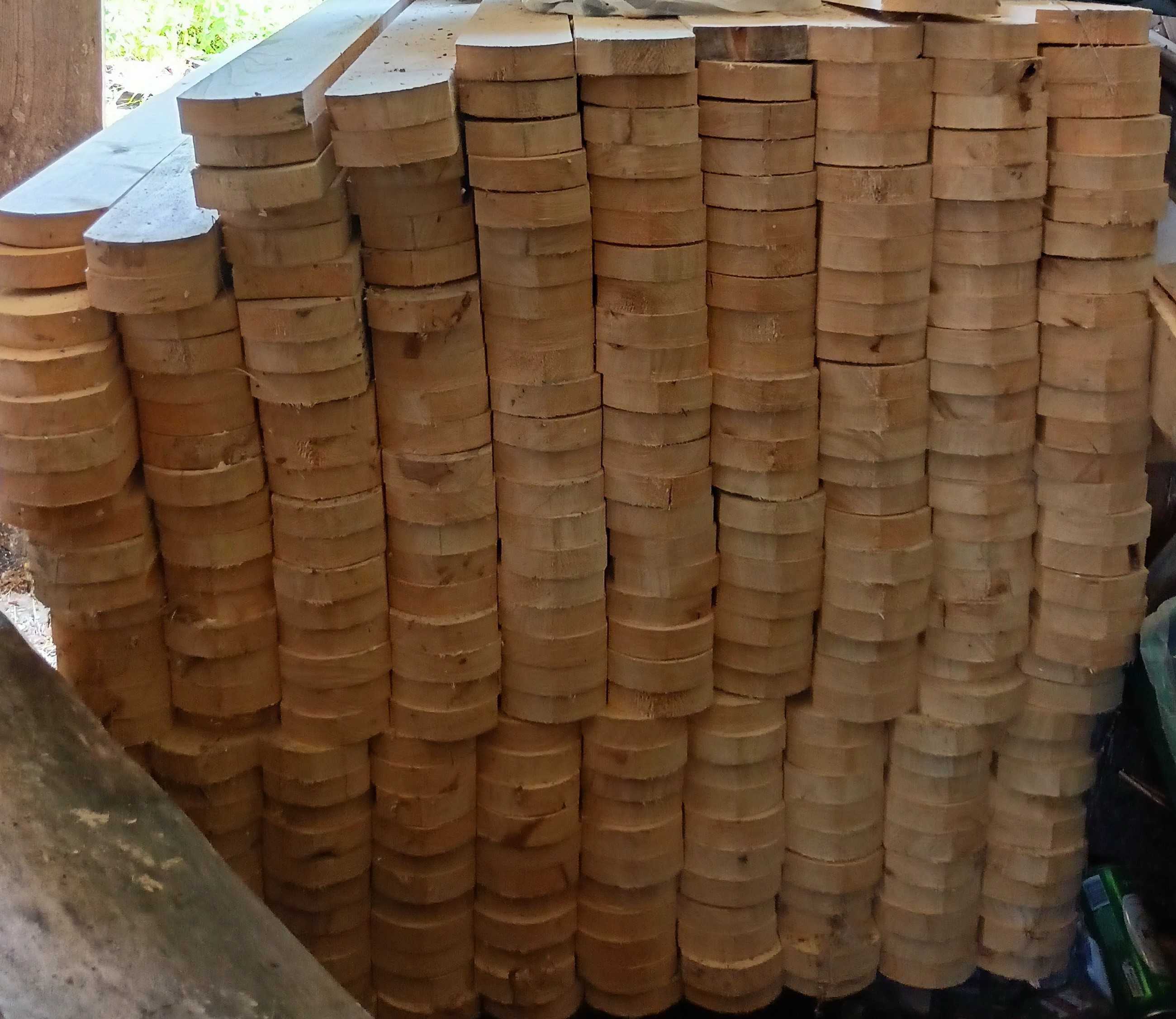 Sztachety drewniane olchowe 10 x 120 gr 3cm