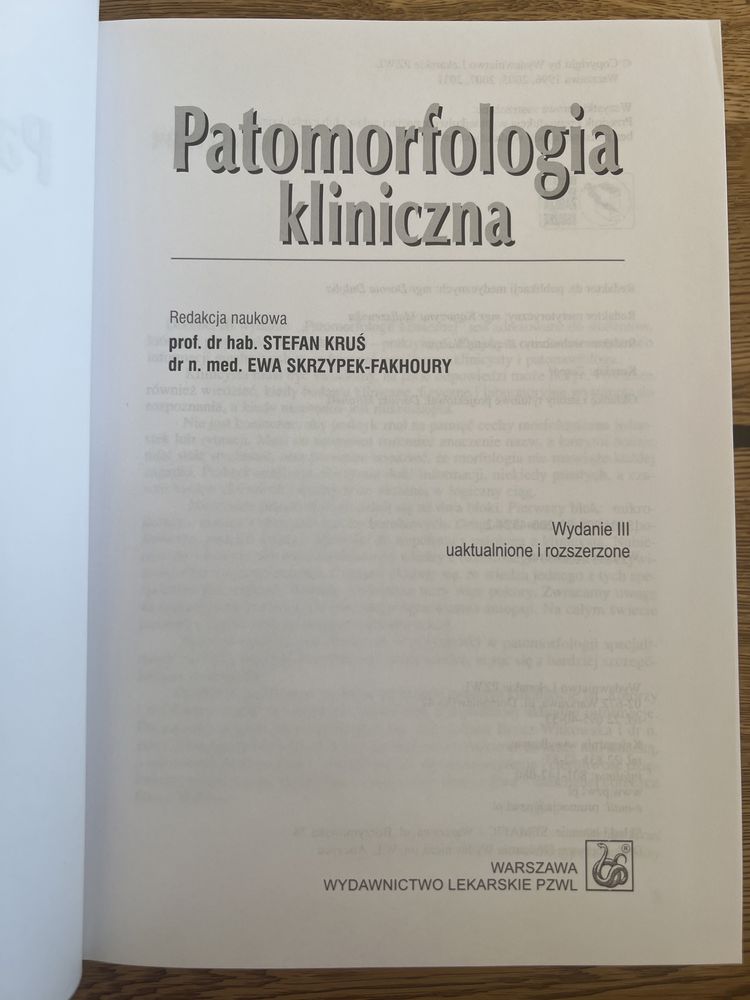 Patomorfologia kliniczna Kruś, Skrzypek-Fakhoury