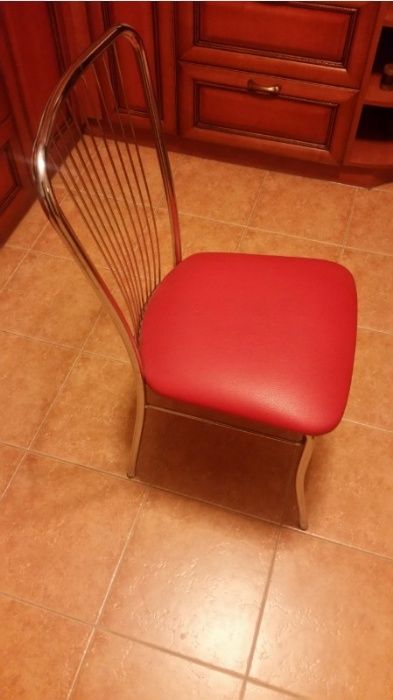 Komplet 4 krzeseł NERON - czerwony