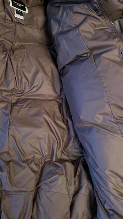 Куртка шоколад пуфер бордо зима овер