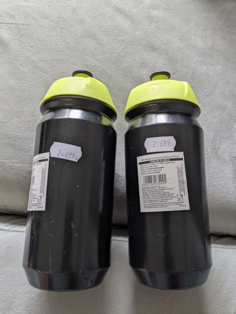 Sakwa rowerowa pod siodełko uchwyt na bidon x2 (bidony w komplecie)