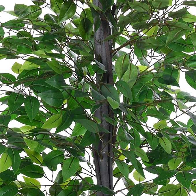 Árvore de Ficus artificial de 145 cm de altura 756 folhas - nova