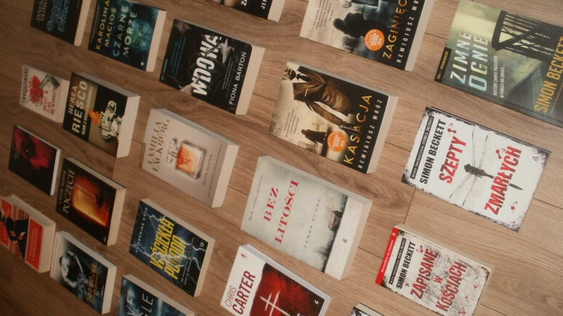 Carter, Mróz, Beckett i inni -zestaw różnych książek