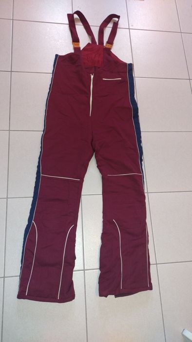 Spodnie narciarskie vintage retro prl bordo