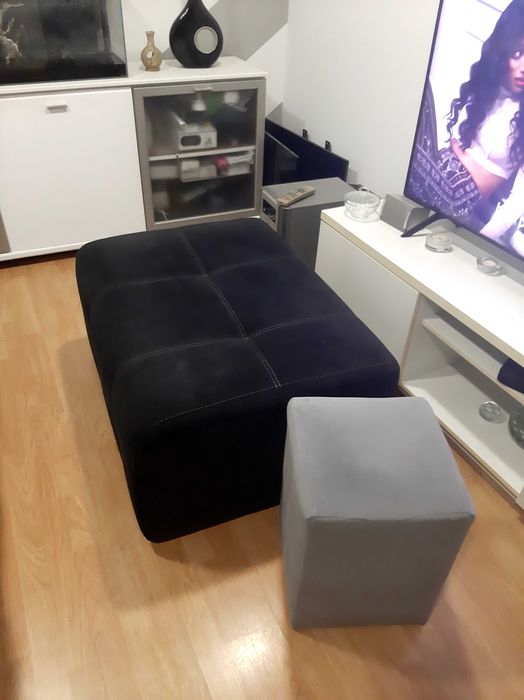 Sofá cheselonge mais 2 puffs