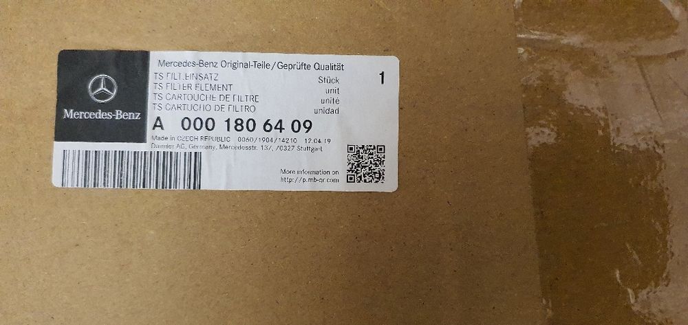 Оригінальний набір фільтрів   Mercedes Benz Sprinter W906 OM651