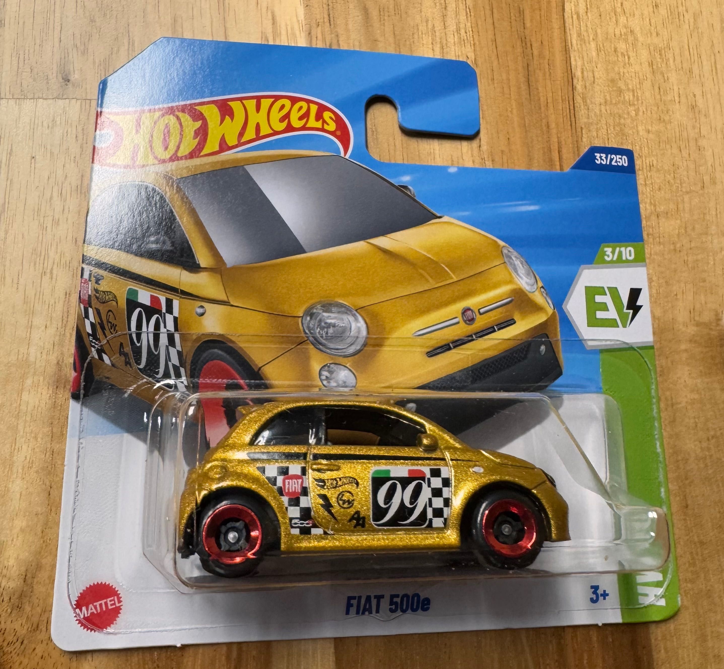 fiat 500e hot wheels model 2025 hyw85