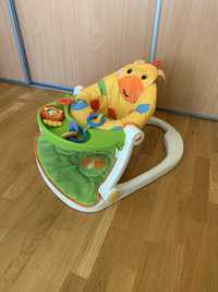 Zestaw Fisher Price bujak i fotelik do nauki siedzenia