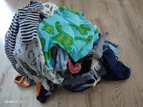 Paka ubranek chłopiec rozmiar 74 80sztuk