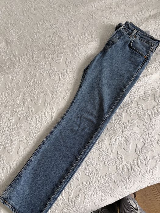 Levi’s 501 dzinsy jeansy niebieskie skinny