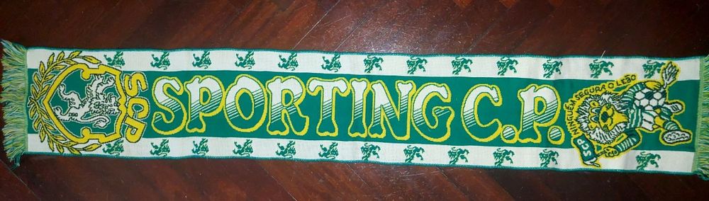 Cachecol do sporting antigo lã