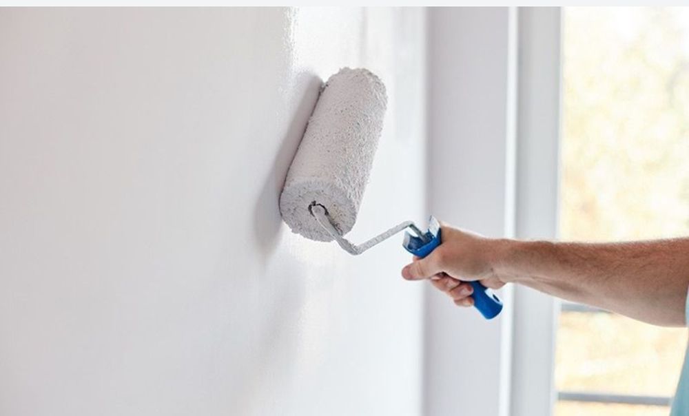 Pinturas interiores e exteriores — trabalho limpo e profissional