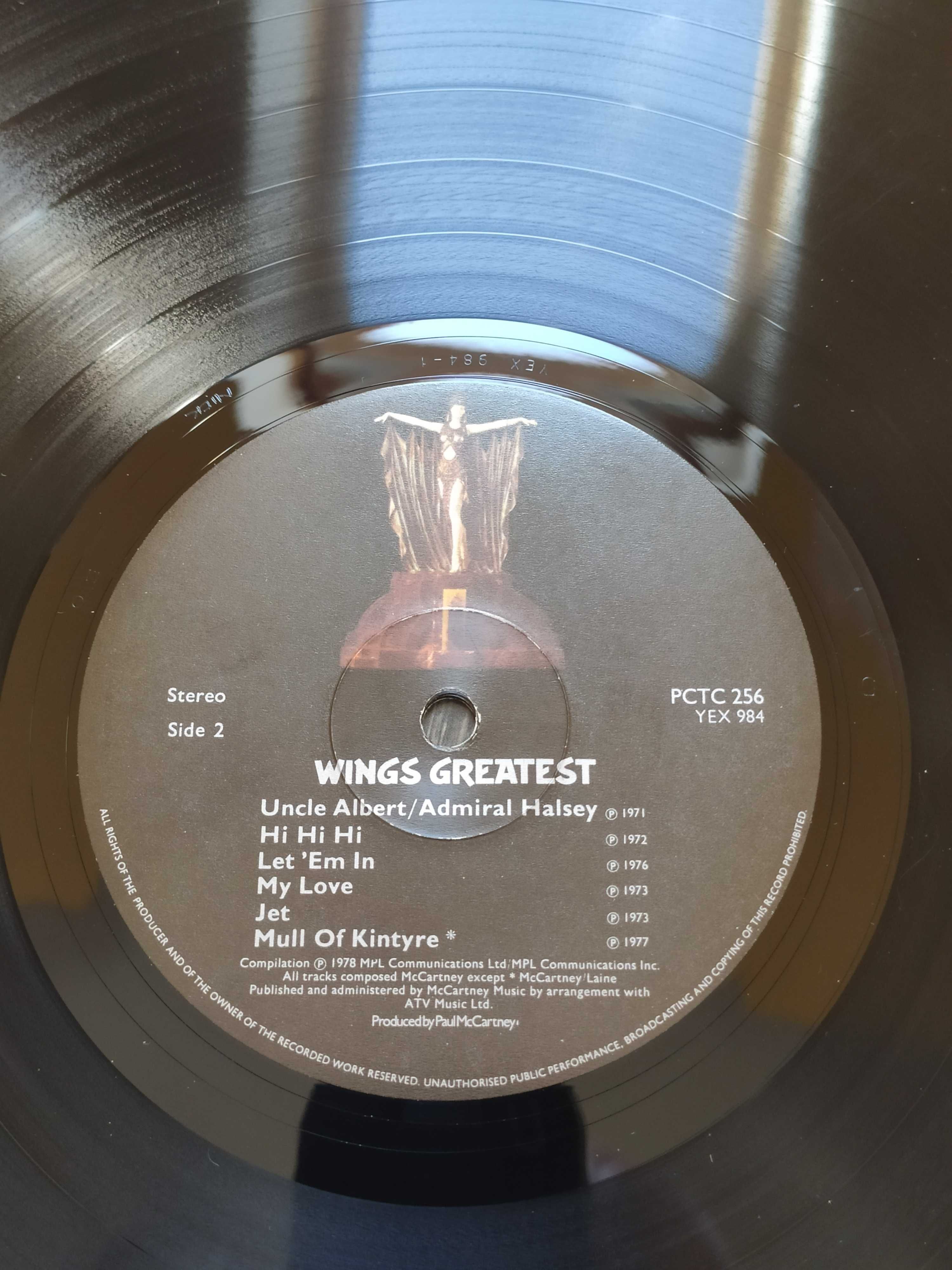 Paul McCartney LP Wings Greatest, 1. wyd. ang. 1978, winyl The Beatles
