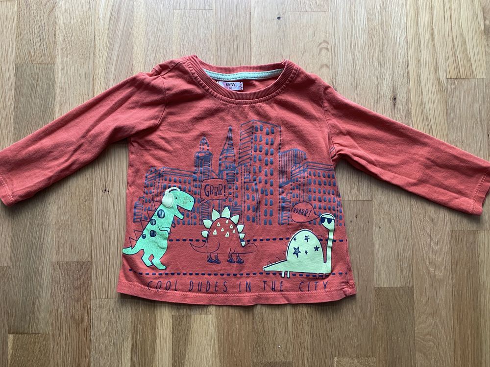 Zestaw 7 bluzek z długim rękawem roz. 80 Cool Club Primark Mini Rebel