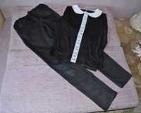 Черные джинсы, кофточка в подарок на рост 134