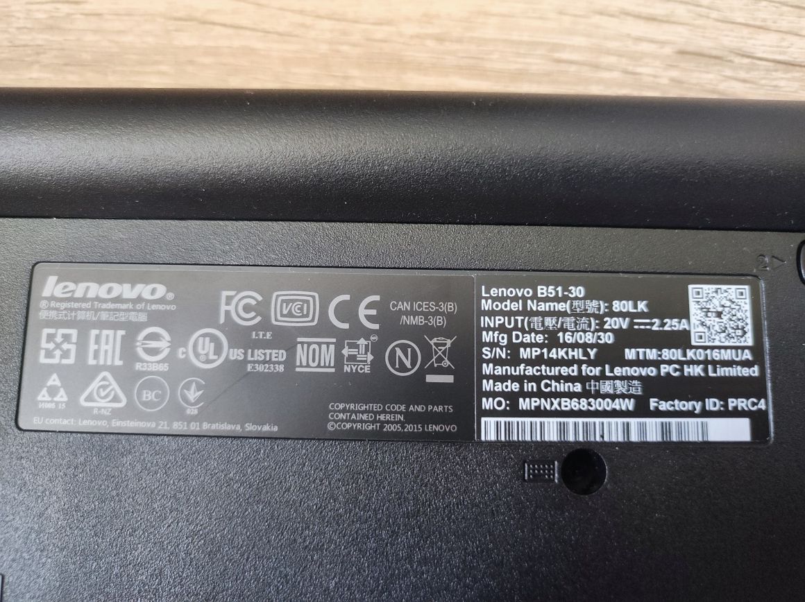 Ноутбук Lenovo B51- 30