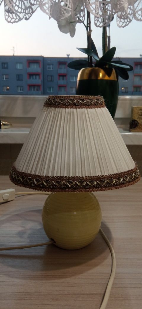 Lampa nocna z wyłącznikiem porcelana