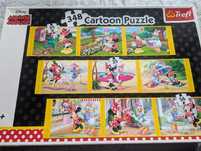 Duże pudło puzzli Myszka Minnie