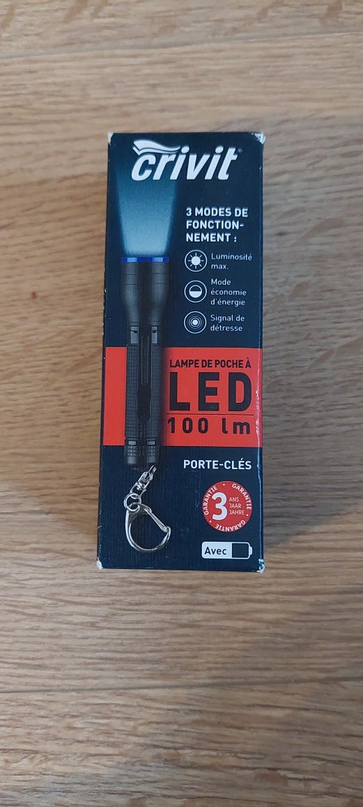 Latarka bateryjna mini Crivit 3 tryby led