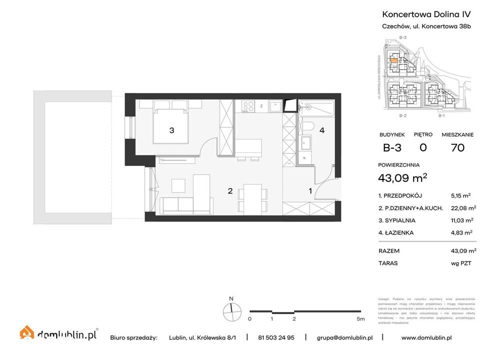 Osiedle Koncertowa Dolina | mieszkanie 2-pok. | 70