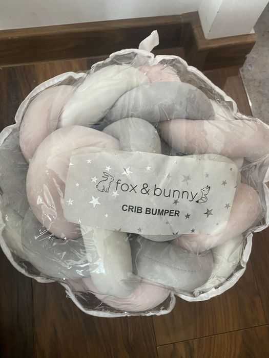 Ochraniacz do łóżeczka dziecka warkocz