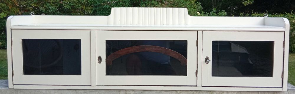 Piękna stara witryna, szafka wisząca /ShabbyChick/ biały / przecierany