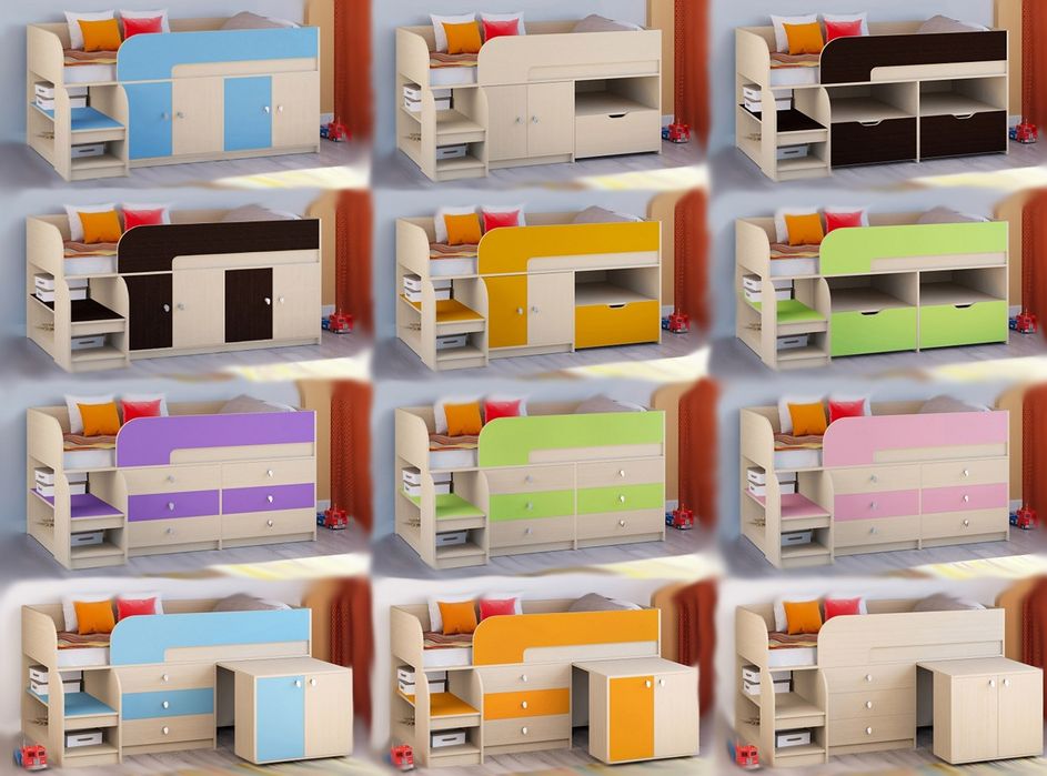 Кровать чердак ліжко горище