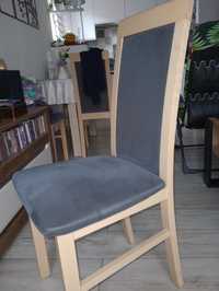 Krzesła drewniane tapicerowane 4 sztuki