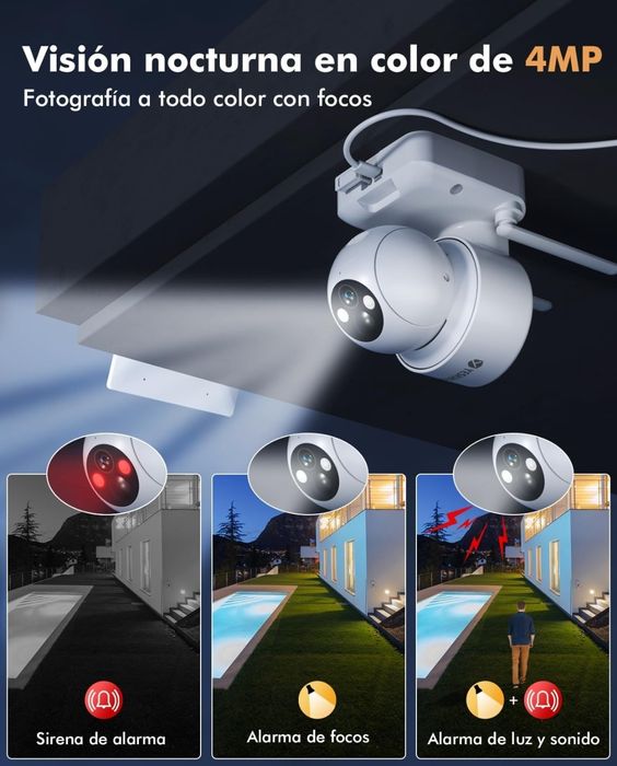 Câmara de vigilância 360 WiFi exterior