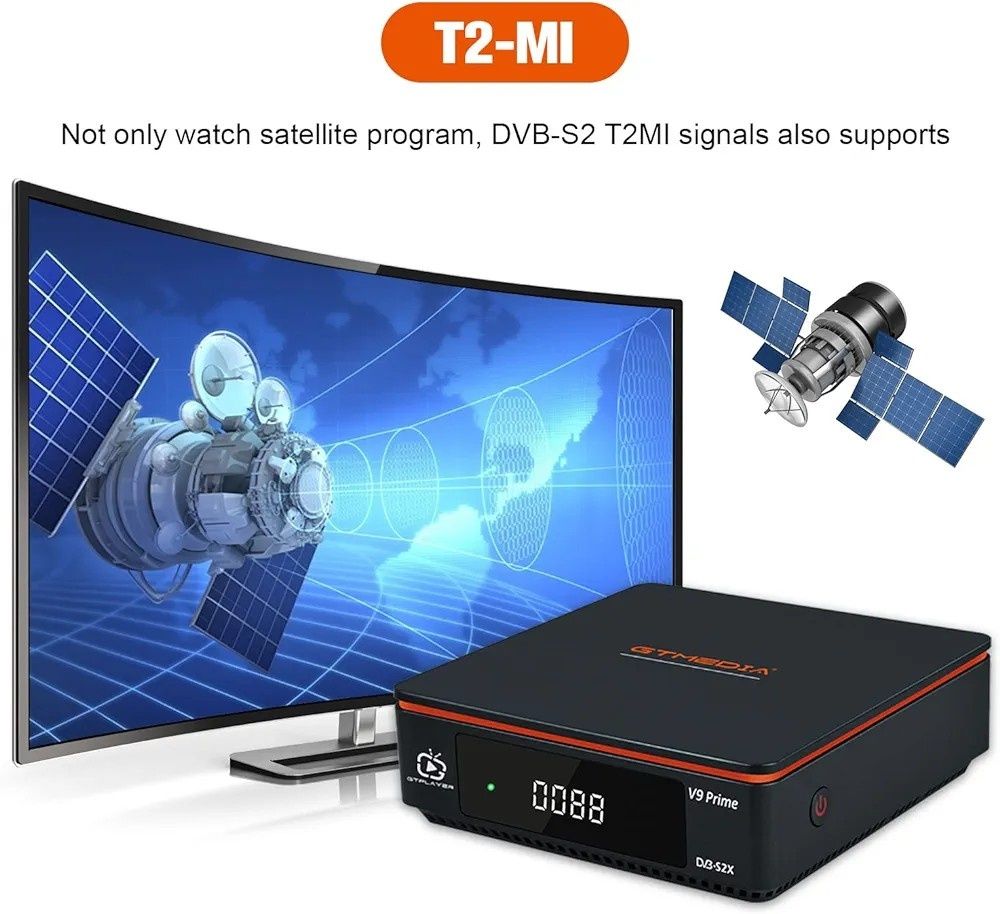 Odbiornik satelitarny DVB-S/S2/S2X, z 2.4G WiFi