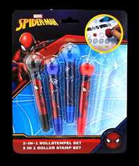 Zestaw mazaków ze stemplem 2w1. Spider-Man Marvel - 4 sztuki