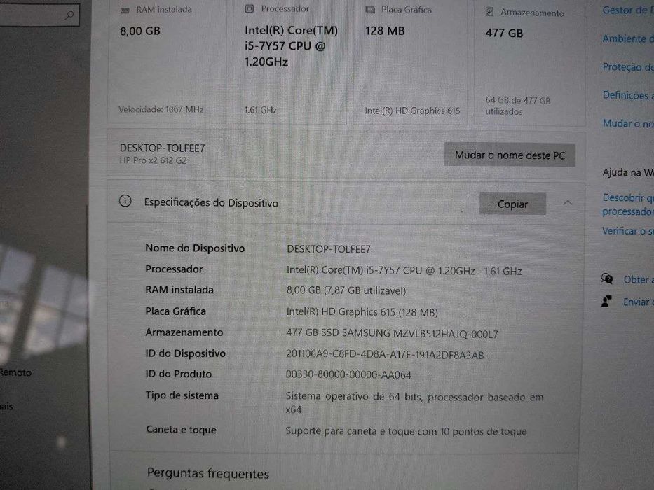 HP Pro X2 612 G2 TouchScreen c/PEN