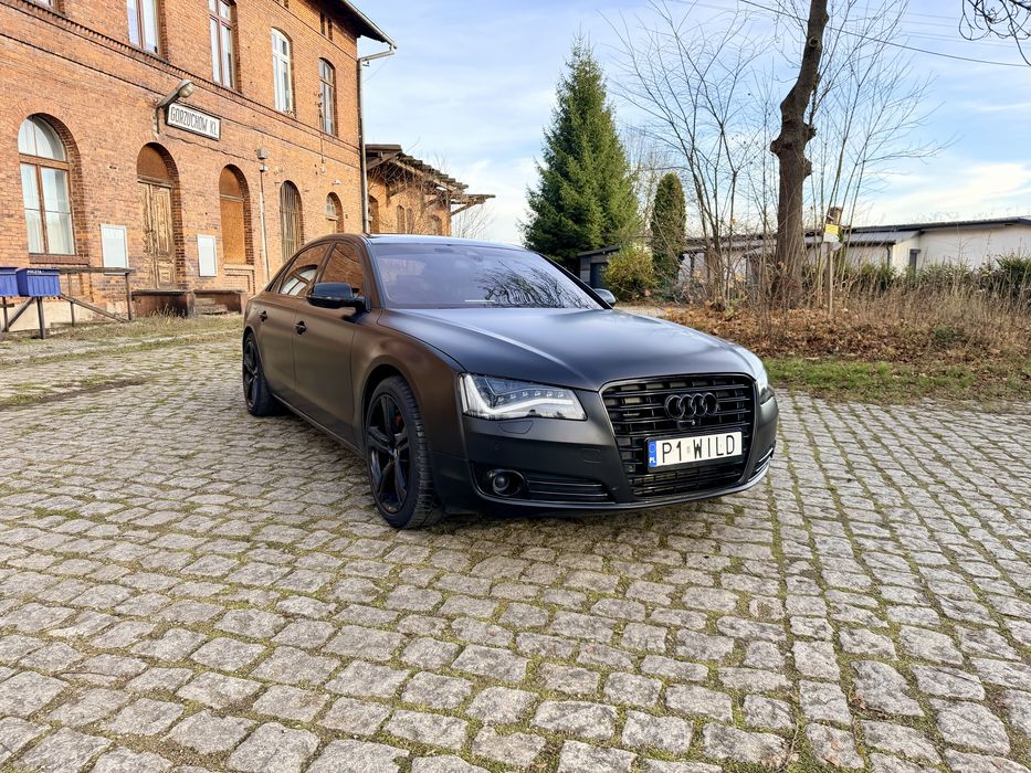 A8 D4 Long / 3.0 Tdi / 180 tys przbiegu / folia czarna satyna