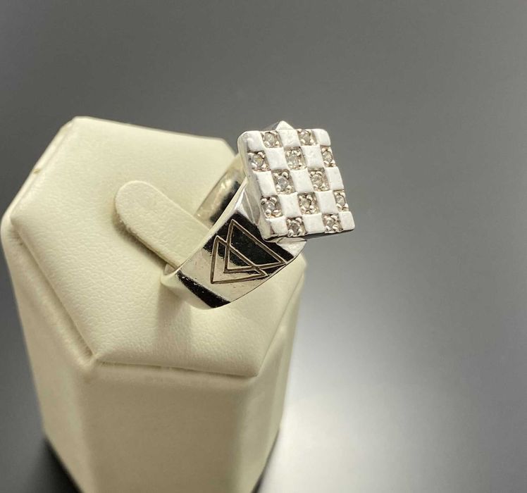 Srebrny sygnet romb Ag925