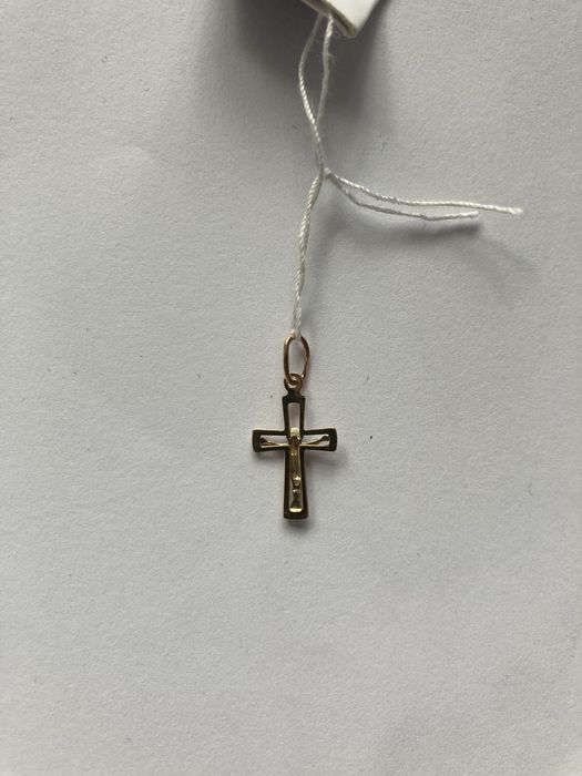 Хрестик дитячий золотий новий 0,44 г