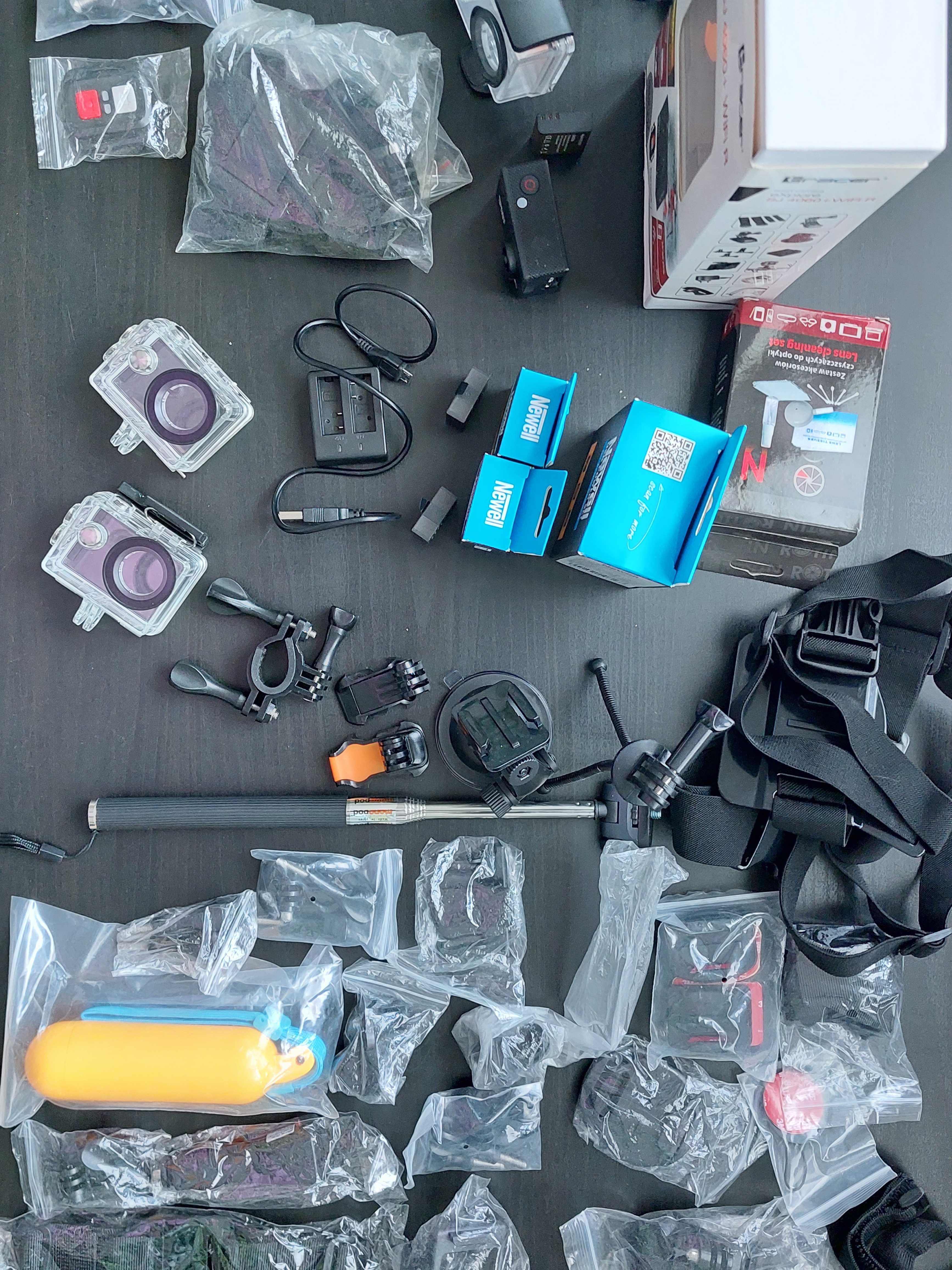 Zestaw kamera Tracer SJ 4060+ WiFi R, dodatkowe akumulatory, akcesoria