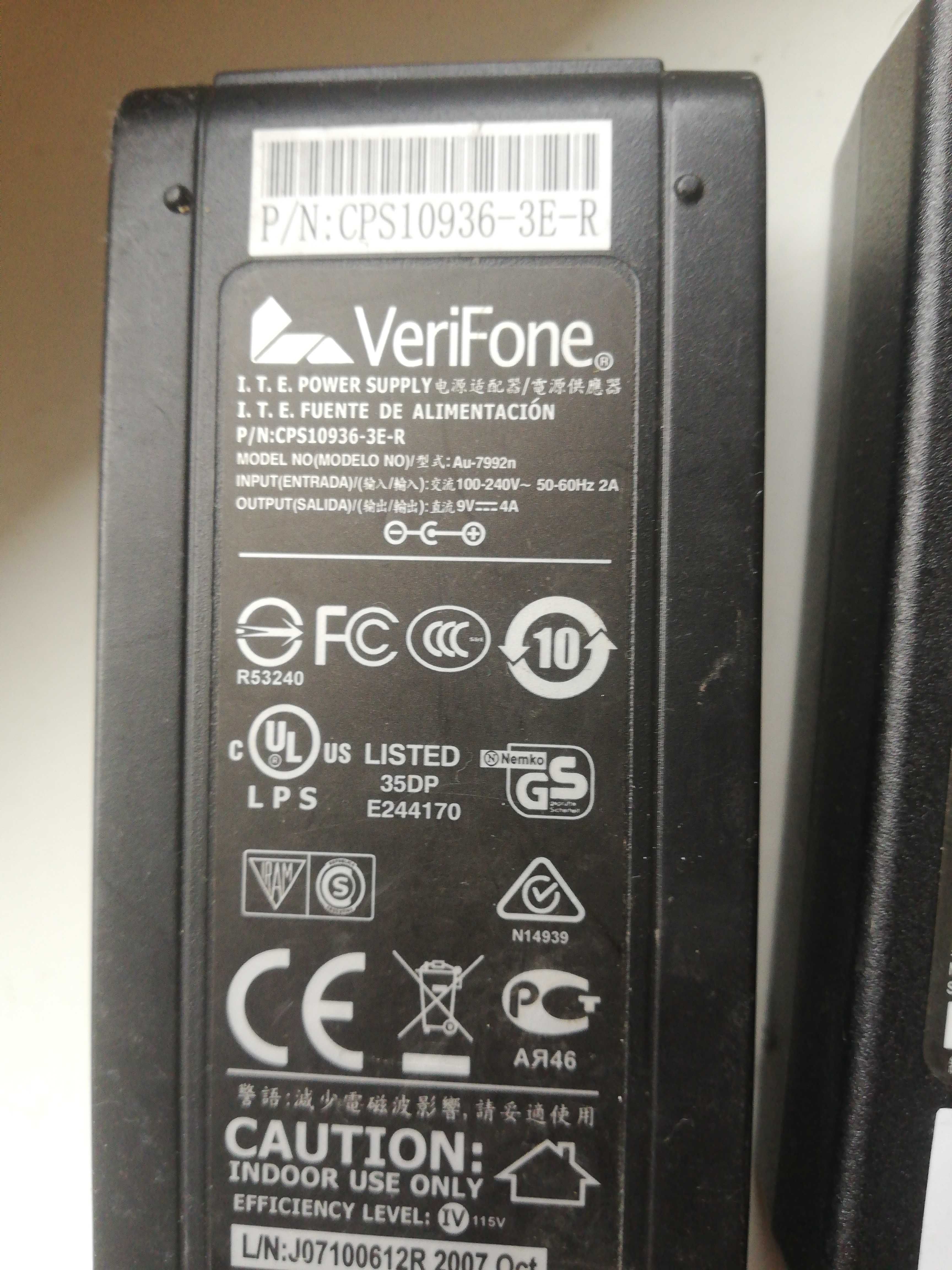 Блок живлення 33V 1.6A, 24V 2.1A Verifone 9V 4A, 9. 3V 4A оригинал