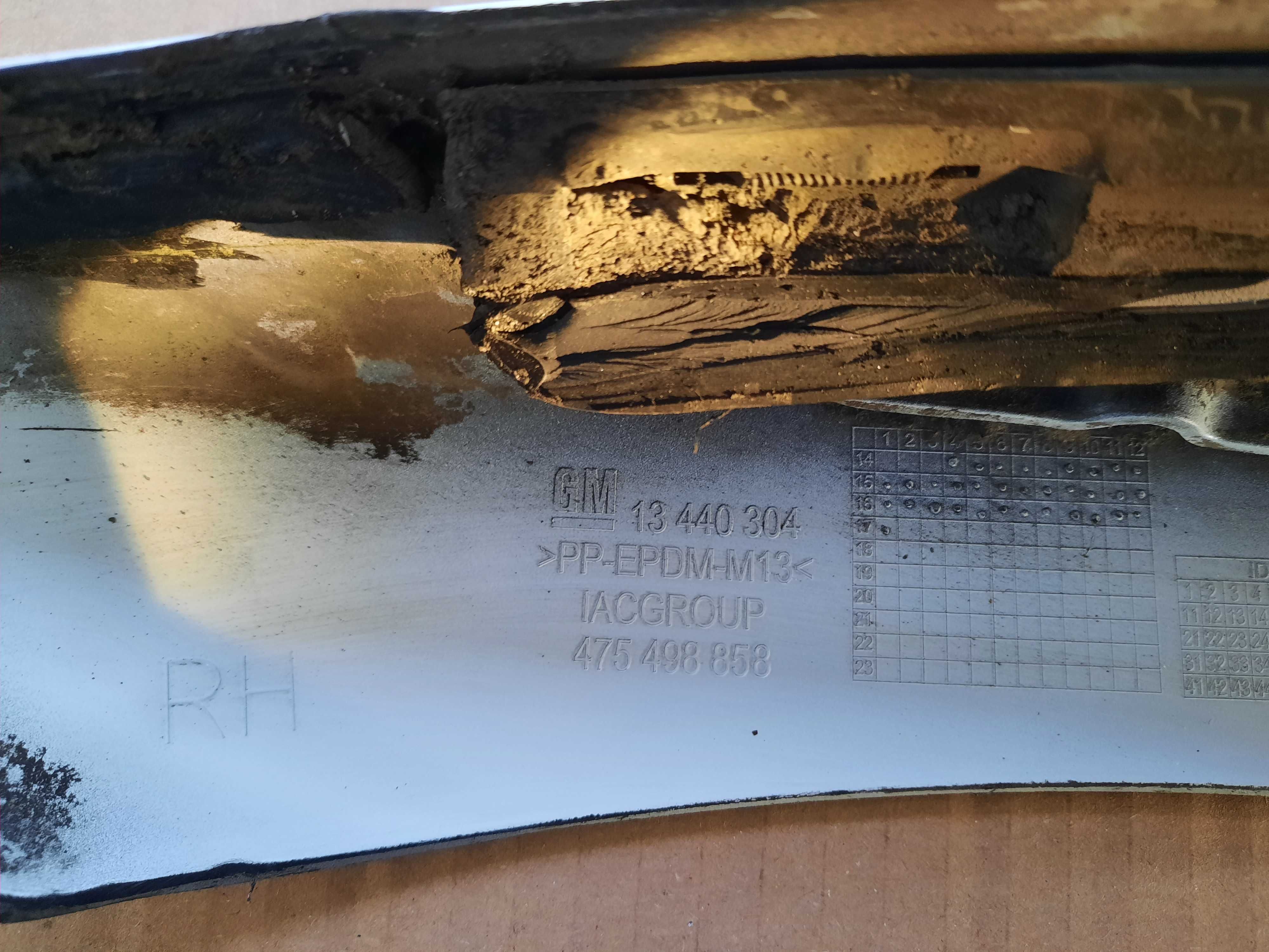 dokładka zderzaka sierp OPC line Opel Corsa E