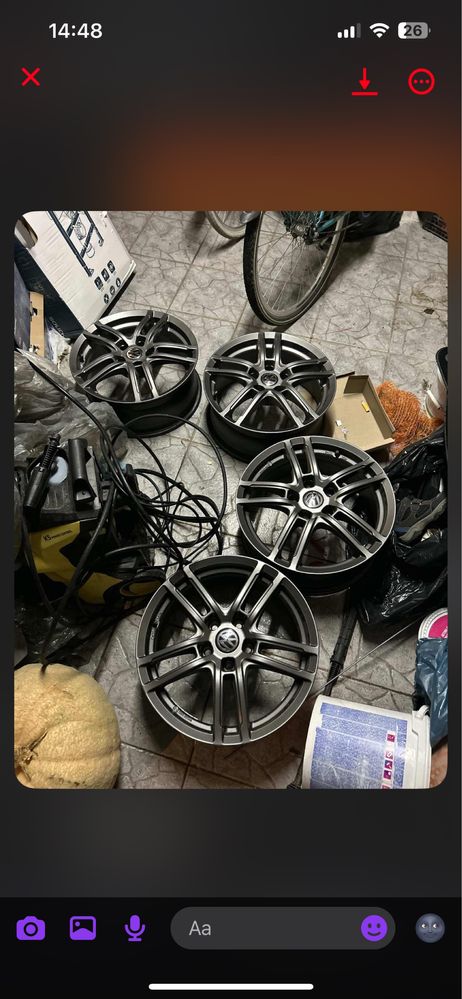 Felgi vw 5x112 plus opony R17